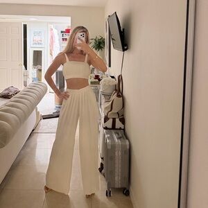 Elegant Cream Women's Jumpsuit